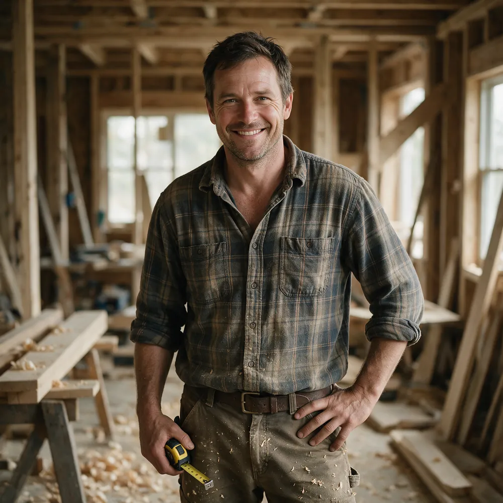 Carpenter at work