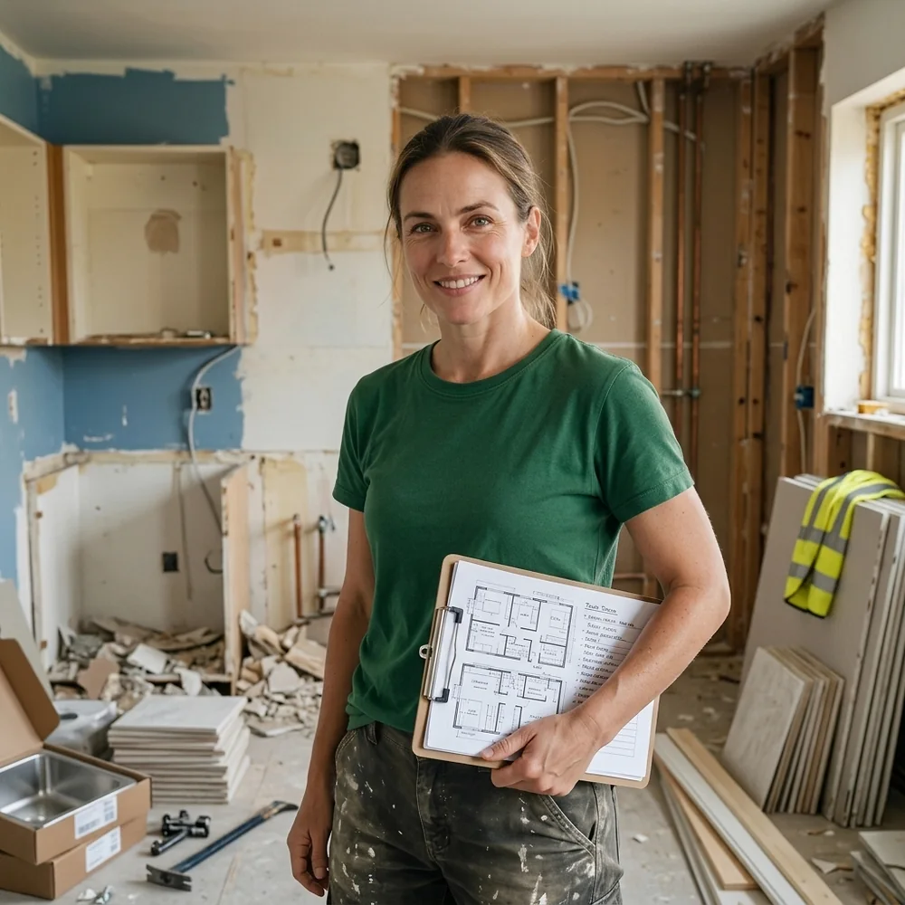 Renovation Contractor at work
