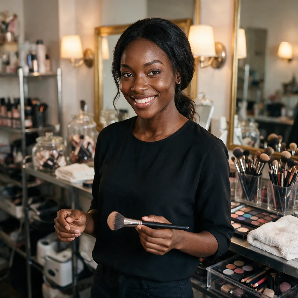 Makeup Artist at work