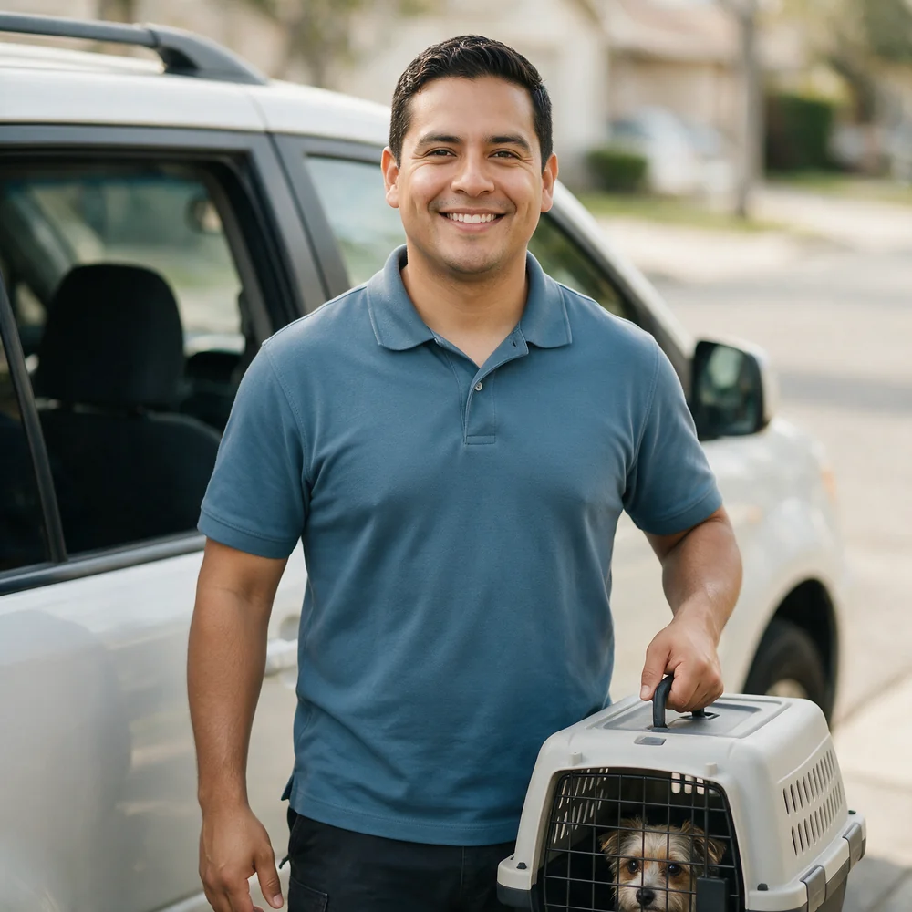 Pet Taxi Driver at work