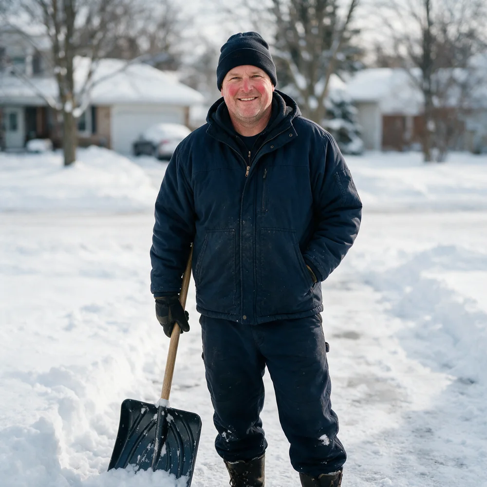 Snow Removal Pro at work