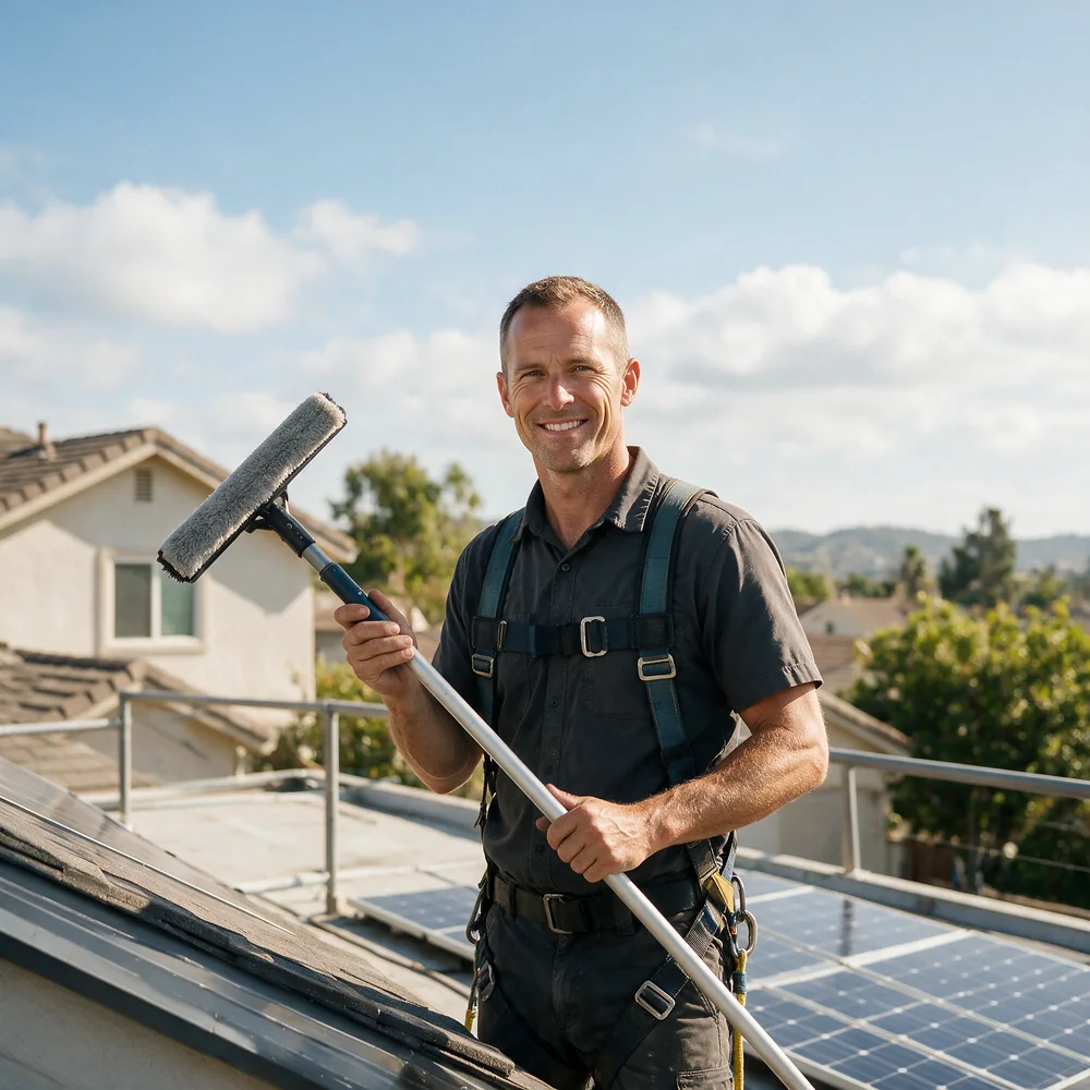Solar Cleaning Pro at work