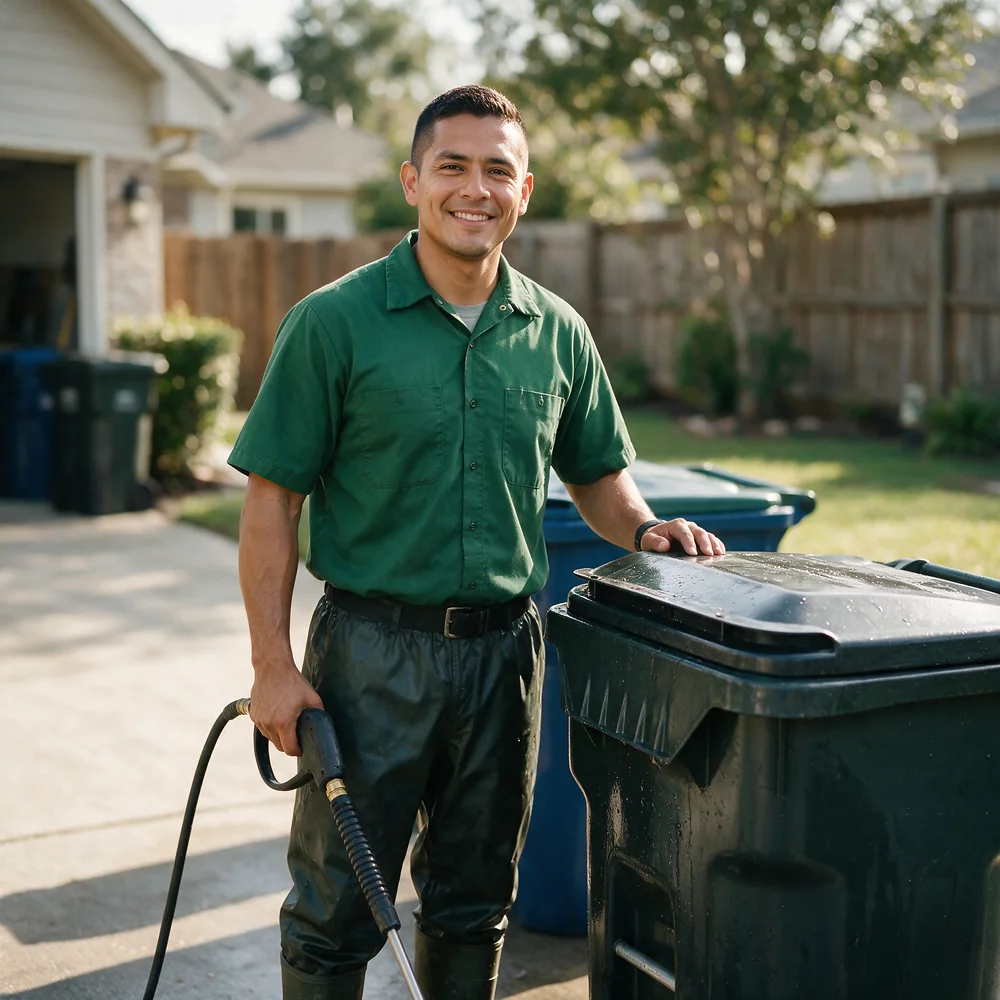 Bin Cleaning Pro at work