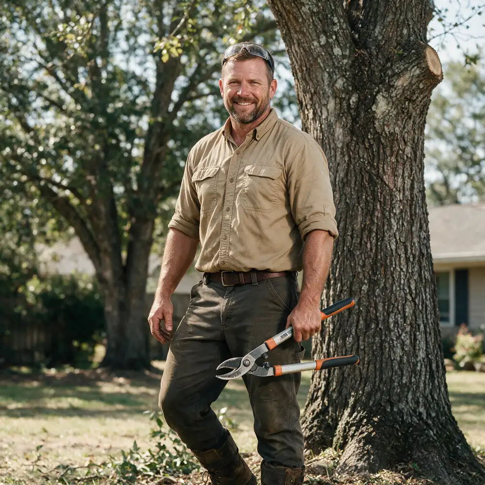 Arborist at work