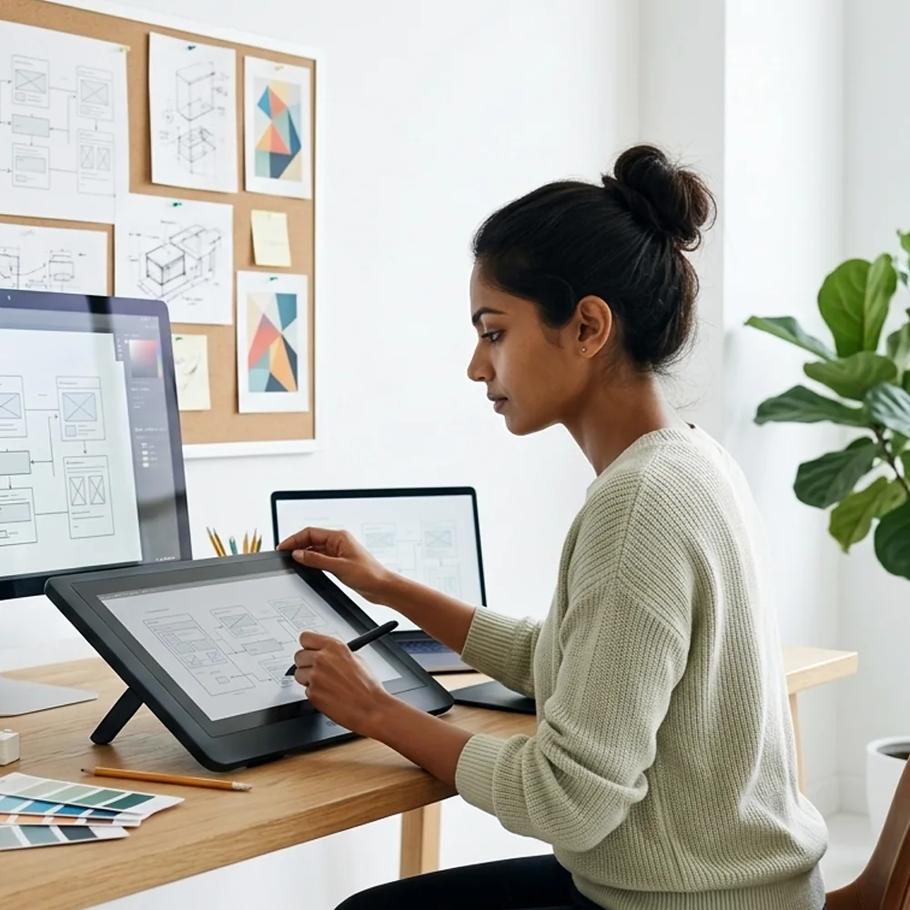 UX/UI Designer at work