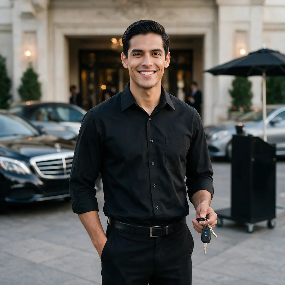 Valet Lead at work