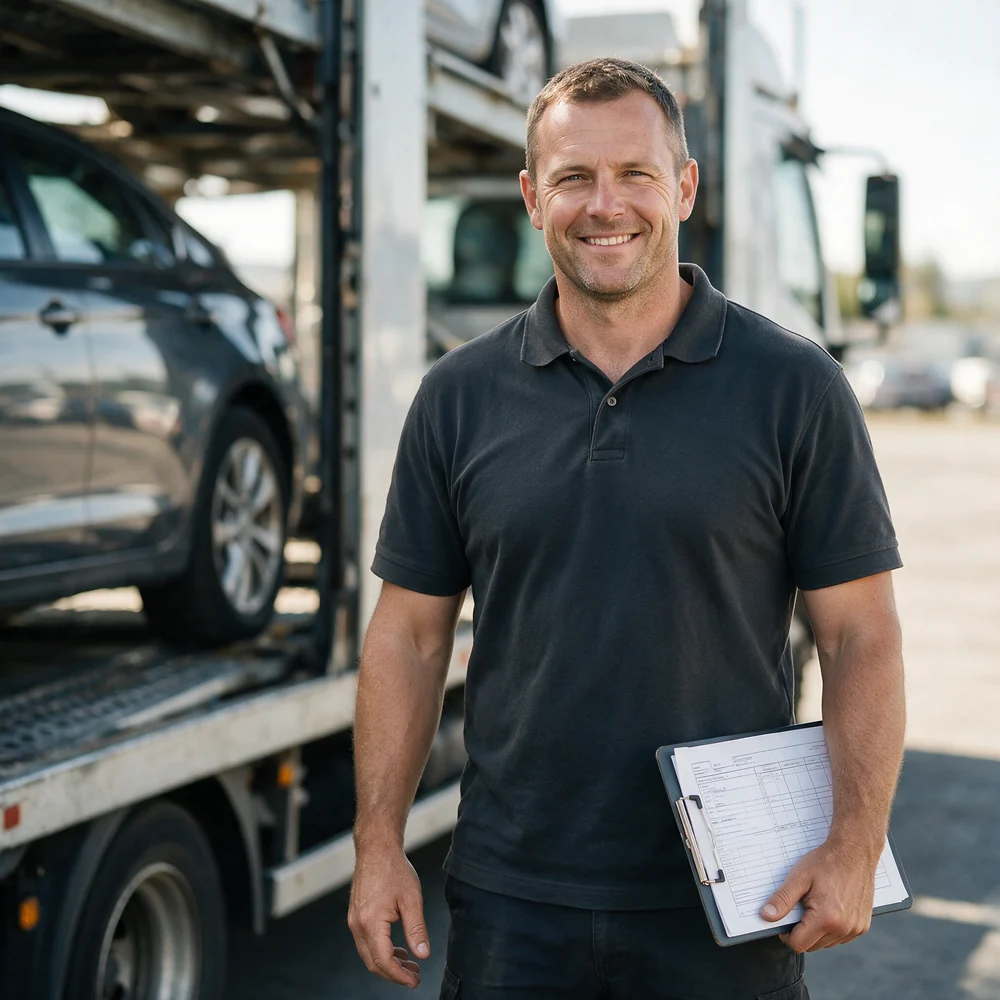 Transport Driver at work